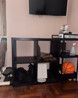IKEA KALLAX nero/marrone-nero 2×2
