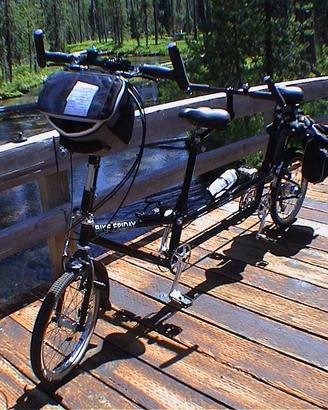 Bicicletta tandem pieghevole