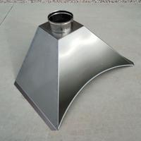 Cappa inox con per barbecue cm. 90x60 con archetto