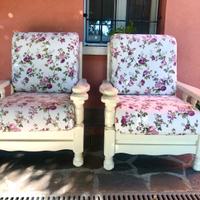 Coppia di poltrone stile provenzale