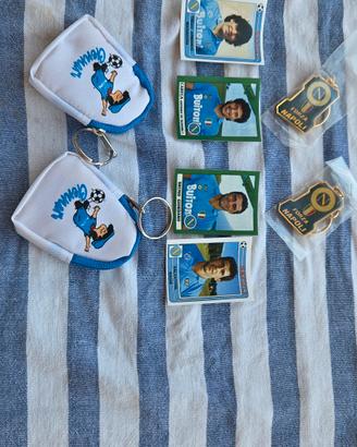 figurine calciatori panini Maradona,careca,giordan