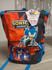 zaino scuola Sonic