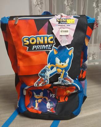 zaino scuola Sonic