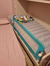 Sponda/barriera per letto bambino 1.5 mt azzurra