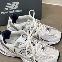 New Balance 530 White Silver Navy Taglia37.5