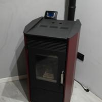 stufa a pellet 850 w con tubi