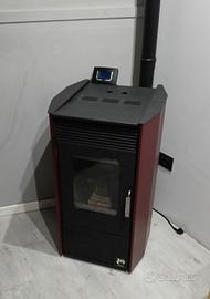 stufa a pellet 850 w con tubi