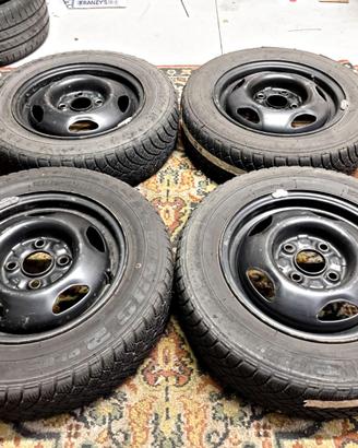 4 CERCHI E GOMME 13" 155/70 VW SEAT