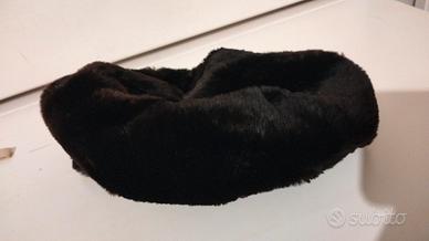 cappello basco in pelliccia vera