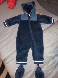 Tutina salopette Timberland per neonati 6 mesi blu