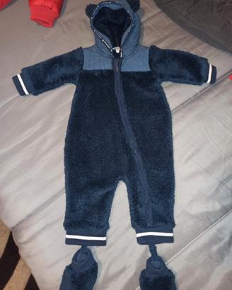 Tutina salopette Timberland per neonati 6 mesi blu