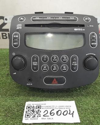 AUTORADIO MP3 HYUNDAI i10 1° Serie 961000X2304X (