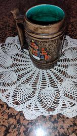 Boccale vintage in ceramica artistica