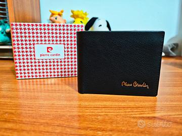 Portafoglio Uomo Pierre Cardin Nero In Pelle Nuovo