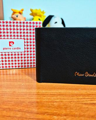 Portafoglio Uomo Pierre Cardin Nero In Pelle Nuovo