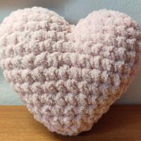 Cuore rosa amigurumi (portachiavi su richiesta)
