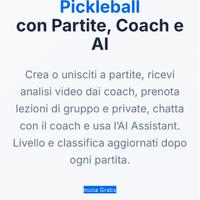 Lezioni e ritrovi di pickleball