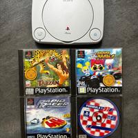 PS1  + 4 GIOCHI venduti anche singolarmente