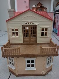 casa famiglia sylvanian, cottage, giostra