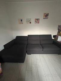 Divano-letto "FRIGENTO" 4 posti con chaise longue