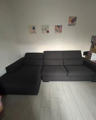 Divano-letto "FRIGENTO" 4 posti con chaise longue