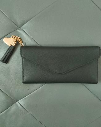 Portafoglio donna in ecopelle con cuore