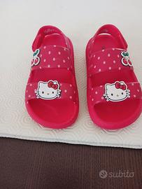 Ciabattine Hello Kitty tg. 24-25 per piscina/mare