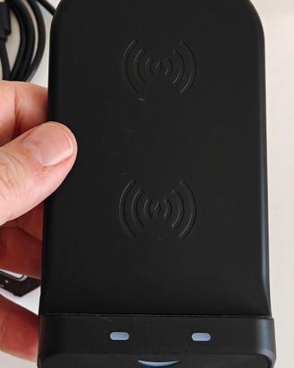 Caricatore Wireless 15 W Android e Iphone