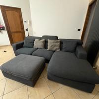 Divano letto più pouf