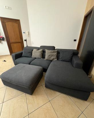 Divano letto più pouf