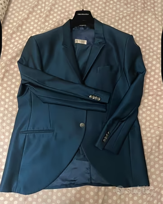 Abito da sposo Blu Pignatelli con camicia di seta