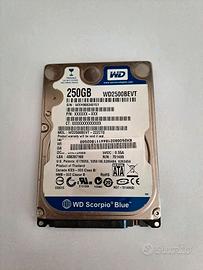 HD Western Digital WD2500BEVT  250GB