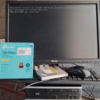 Mini pc HP con monitor 20"