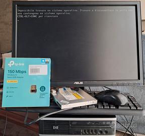 Mini pc HP con monitor 20"