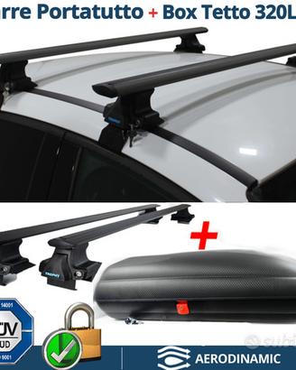 Baule BOX Tetto + BARRE Portatutto per Ford S-Max