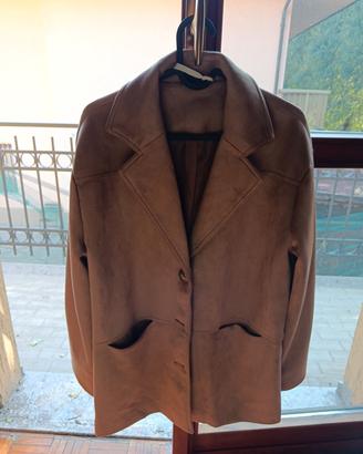 Blazer/ Capospalla Marrone in Camoscio/Camoscina