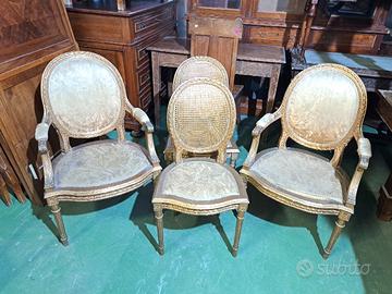 salotto liberty dorato