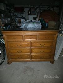 comò legno di castagno 
