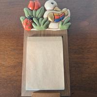 Thun porta blocco appunti / block notes con papera
