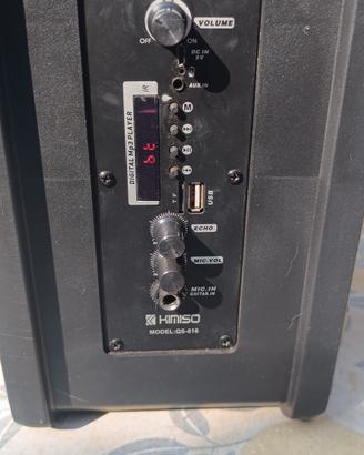 cassa radio bluetooth karaoke 