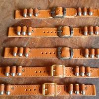 cinturini anni '80 in cuoio stile western"