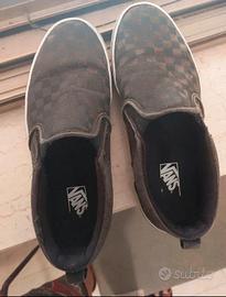 Vans a scacchi nero e grigio