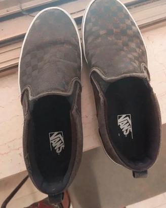 Vans a scacchi nero e grigio