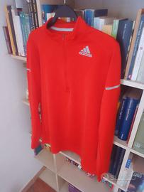 Adidas ClimaLite Running Giacca Sportiva Rossofluo