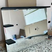 Specchio grande con ripiani – 145 x 115 cm