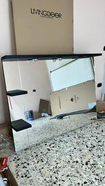 Specchio grande con ripiani – 145 x 115 cm