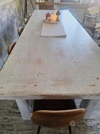 TAVOLO SHABBY CHIC in legno