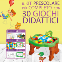 Tavolino attività 30 giochi bambini 3/6 anni