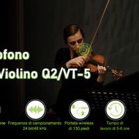 ACEMIC Dual UHF Microfono per 2 violini NUOVO