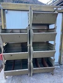 7 contenitori a bocca di lupo cm 80 x 60 euro 190